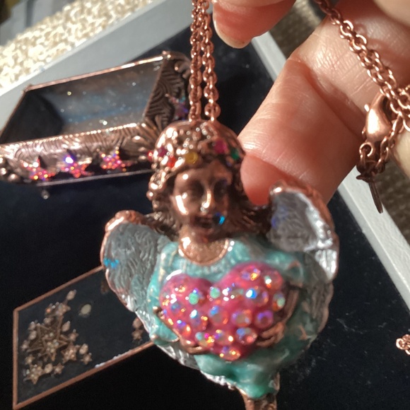 Kirks Folly trinket box with removable angel - Picture 6 of 8